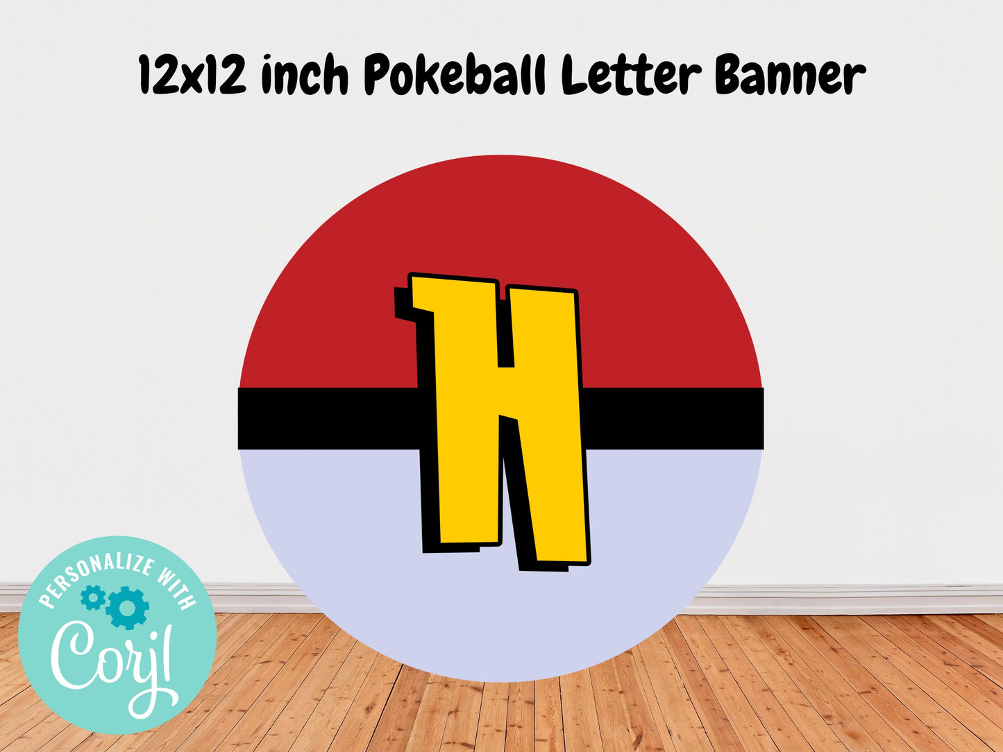 Pokemone Poke Ball Birthday Banner, Pikachu Banner, Pokemone Party Decor, Poke ball Birthday Banner, Edit through Corjl.